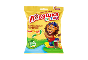 Мармелад жевательный Левушка детям мармеладные червячки 70 гр.
